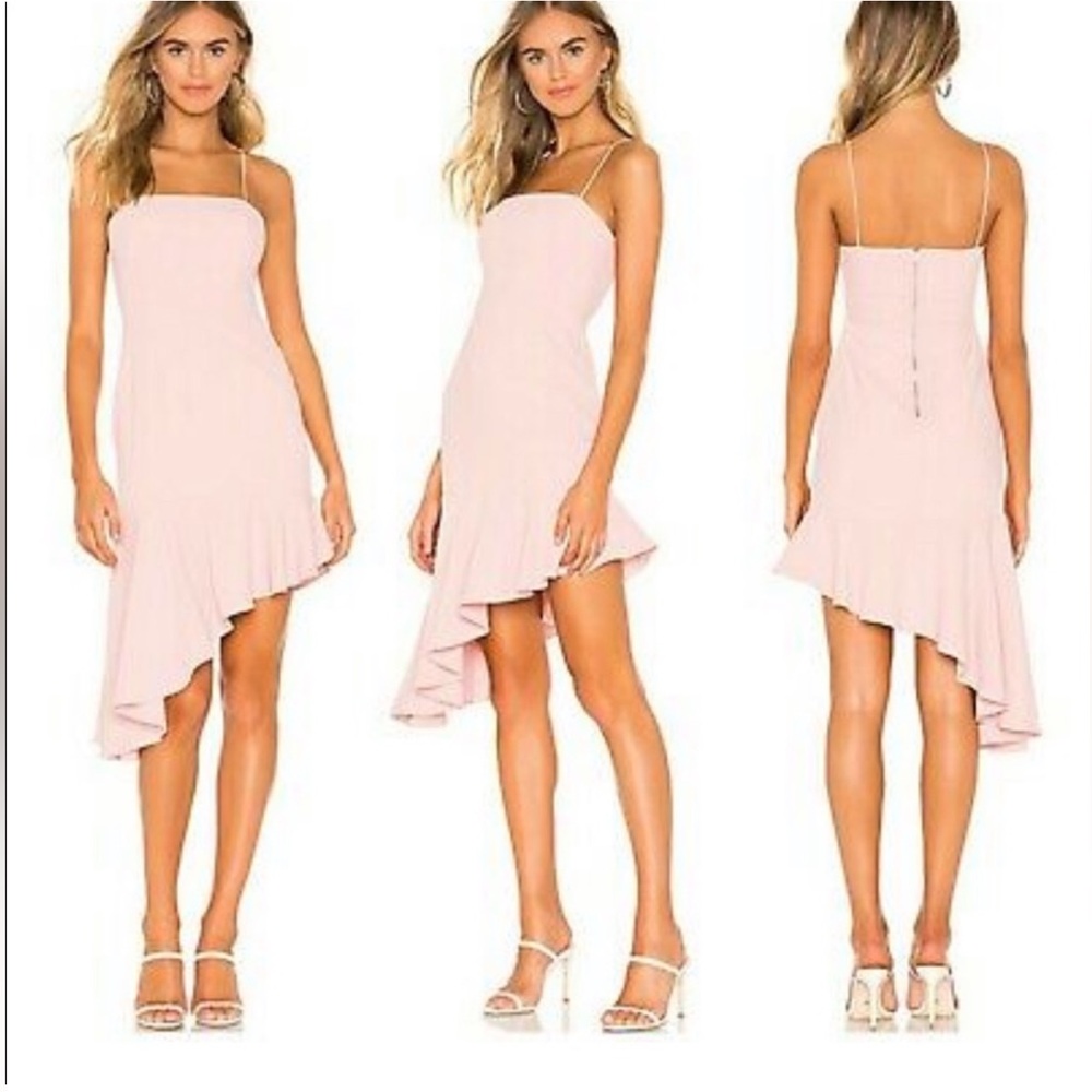 Asymmetrical Pink Superdown Cocktail Dress